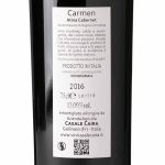 Vino rosso DOC etichetta