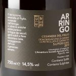 Vino rosso etichetta