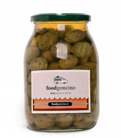 Olive greche schiacciate
